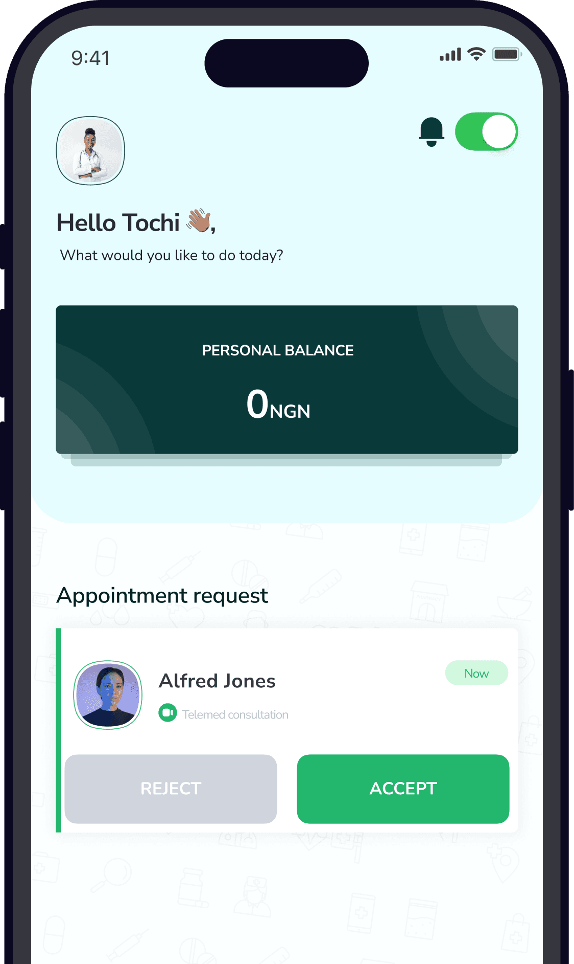 Zuri Health Doctor mobile app preview